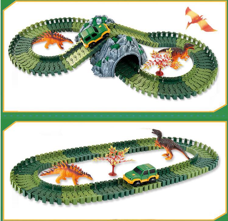 Brinquedo de Carro de Pista de Dinossauro - BRINCAR JUNTO