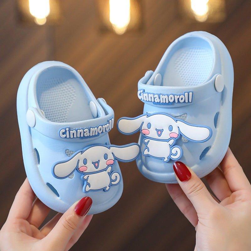 Crianças chinelos de verão meninas bebê buraco sapatos crianças dos desenhos animados praia em dois sentidos estilo coreano antiderrapante sandálias sapatos de jardim - BRINCAR JUNTO