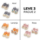Kit de Meias Divertidas com Fundo Emborrachado - Pague 2, Leve 3 - BRINCAR JUNTO