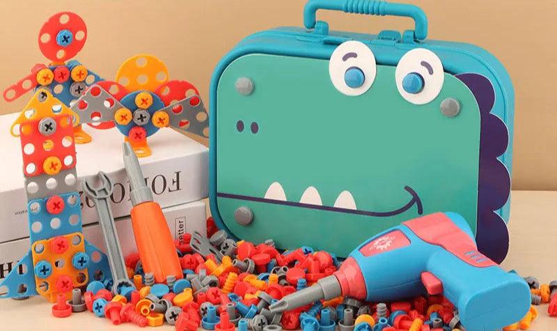 Kit Parafusadeira Educativa Divertida - 211 peças - BRINCAR JUNTO