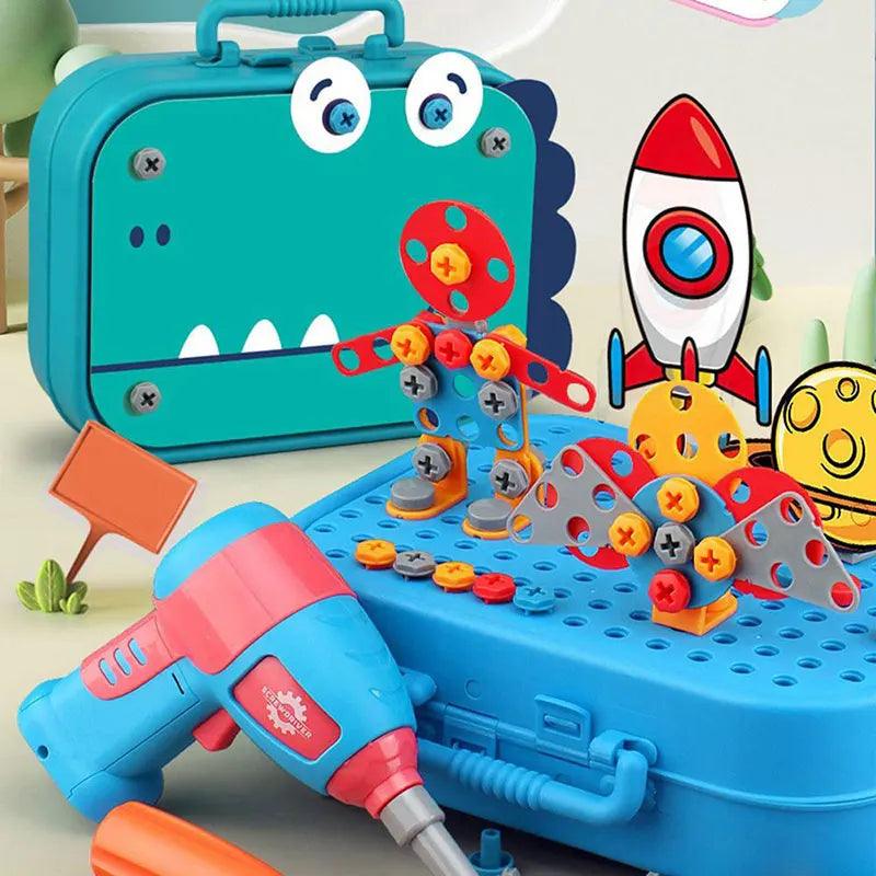 Kit Parafusadeira Educativa Divertida - 211 peças - BRINCAR JUNTO