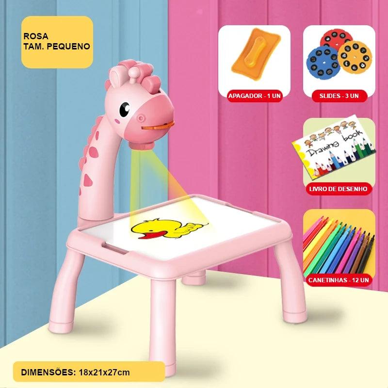 Mesa Criativa - Projetora LED de Desenhos - BRINCAR JUNTO