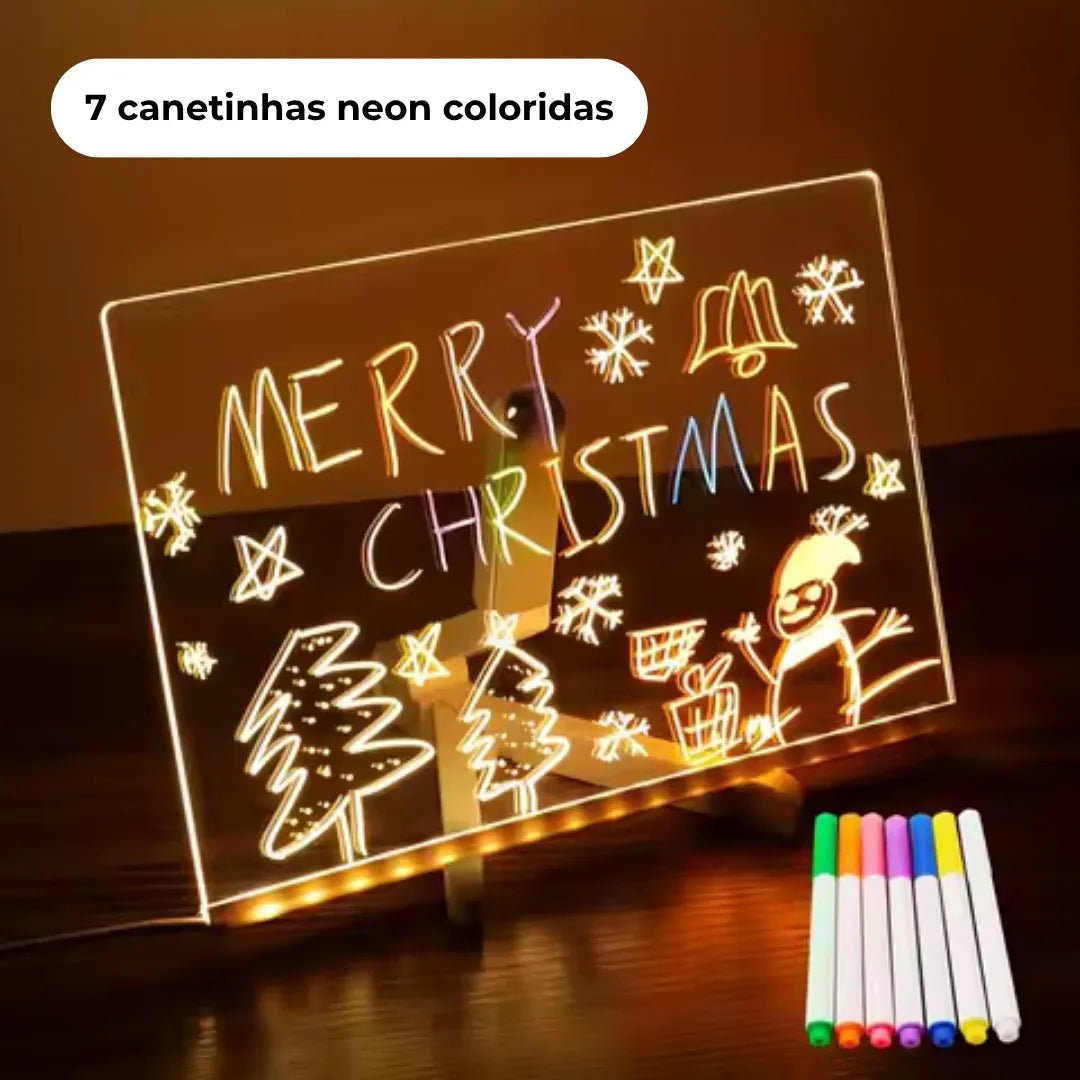 Quadro Acrílico Mágico LED - ClareArt - 35% OFF - BRINCAR JUNTO