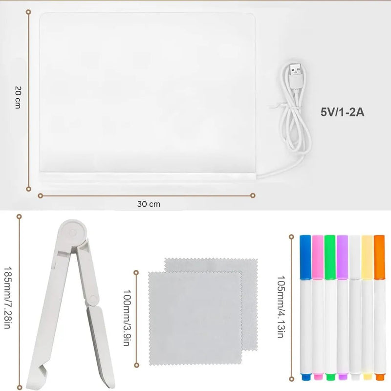 Quadro Acrílico Mágico LED - ClareArt - 35% OFF - BRINCAR JUNTO