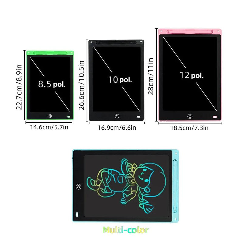 Tablet Mágico de Desenhos - 8.5/10/12 polegadas - BRINCAR JUNTO