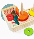 Torre de Madeira Grande Colorida - BRINCAR JUNTO